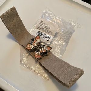 Anthropologie butterfly stretch belt